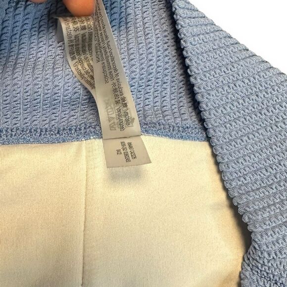 PINK VICTORIA’S SECRET Women’s Blue Crinkle High-Waist Shortie Bikini Bottom Siz - Picture 7 of 10